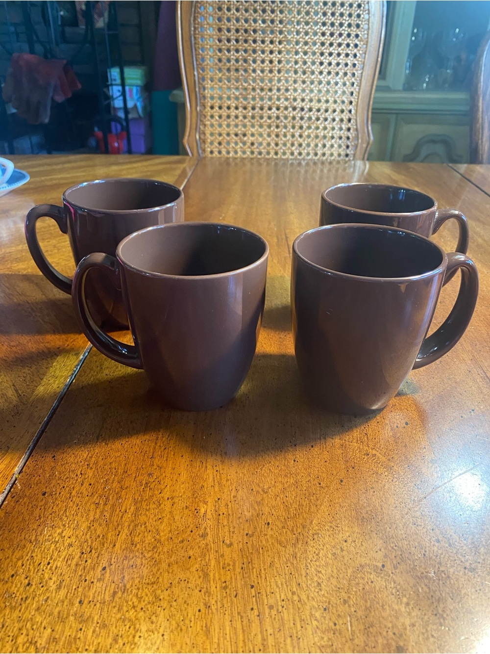 Corelle 13 oz Stoneware Brown Mug Set - 4 Pack